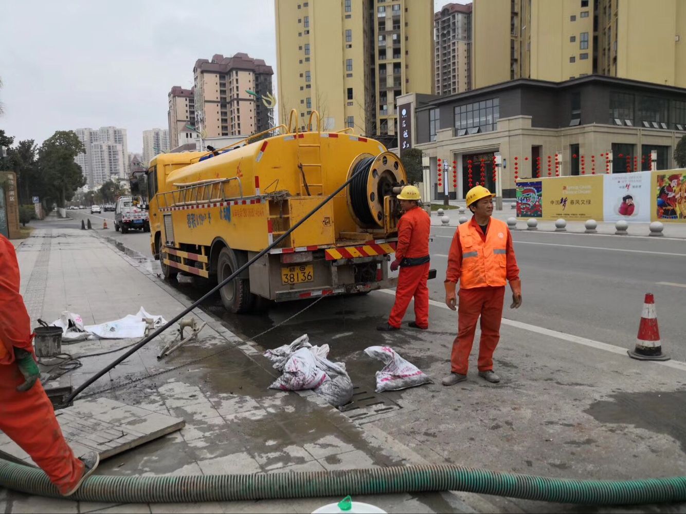 林口排污管道清淤-管道清洗